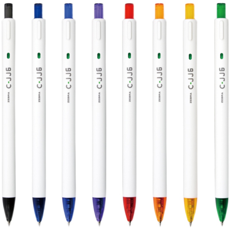 Zebra JJ6 rainbow press white pen