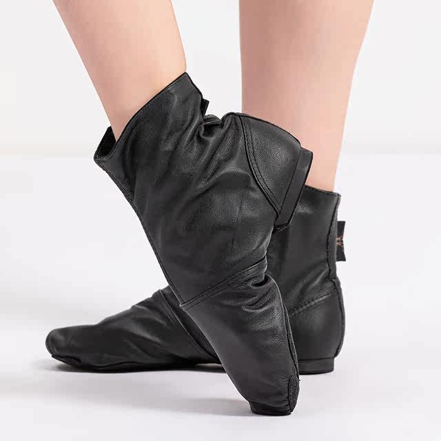 Sansha jazz dance shoes zipper cowhide boots