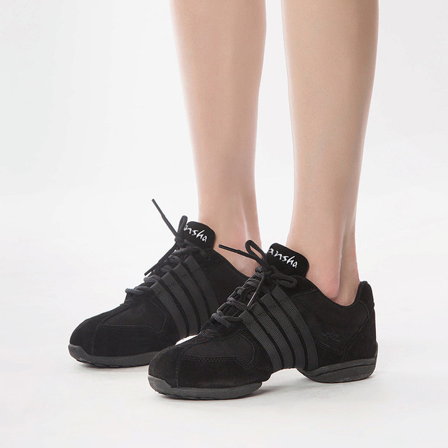 Sansha法国三沙健身牛皮底舞蹈鞋