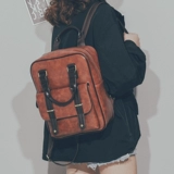 学院风书包女2023新款时尚韩版ins高中学生双肩包大容量百搭背包