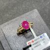 Jewelry Secrets 18k Yellow Gold Burmese Ruby Ring