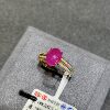 Jewelry Secrets 18k Yellow Gold Burmese Ruby Ring