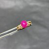 Jewelry Secrets 18k Yellow Gold Burmese Ruby Ring
