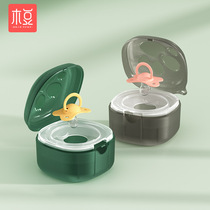 Applicable baby baby pacifier Pacifier Match Monkey Small Mushroom Tooth Gum Containing Box box Storage box Box dust-proof box