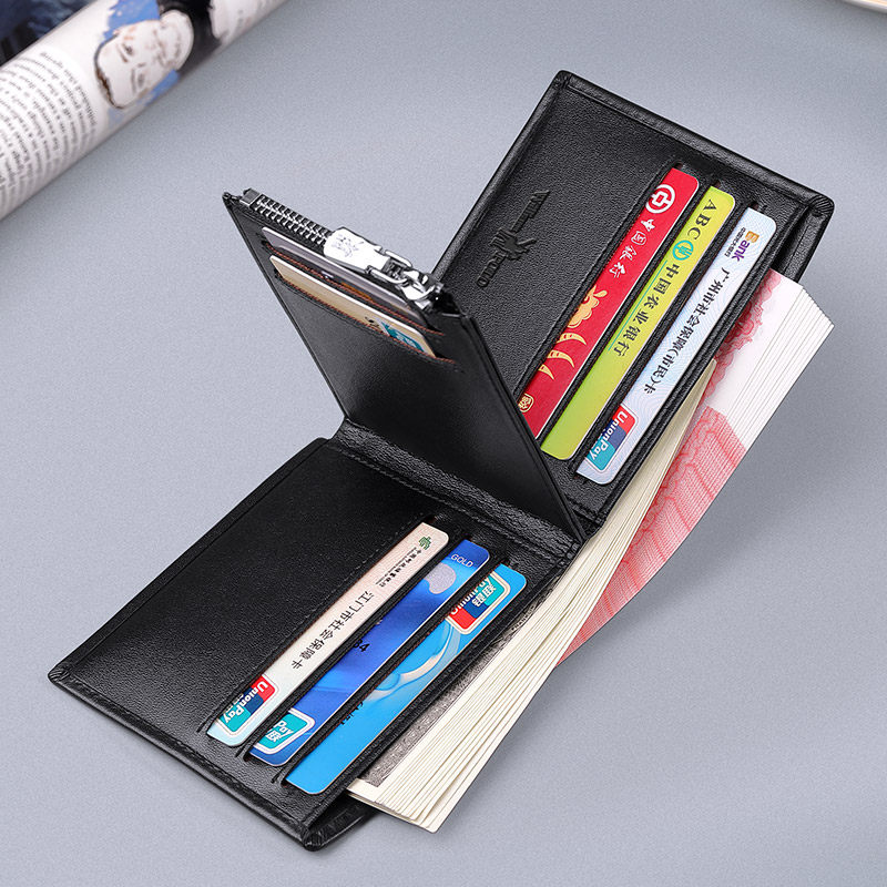 英皇保罗男短款牛皮驾驶证真皮钱包 williampolo钱包