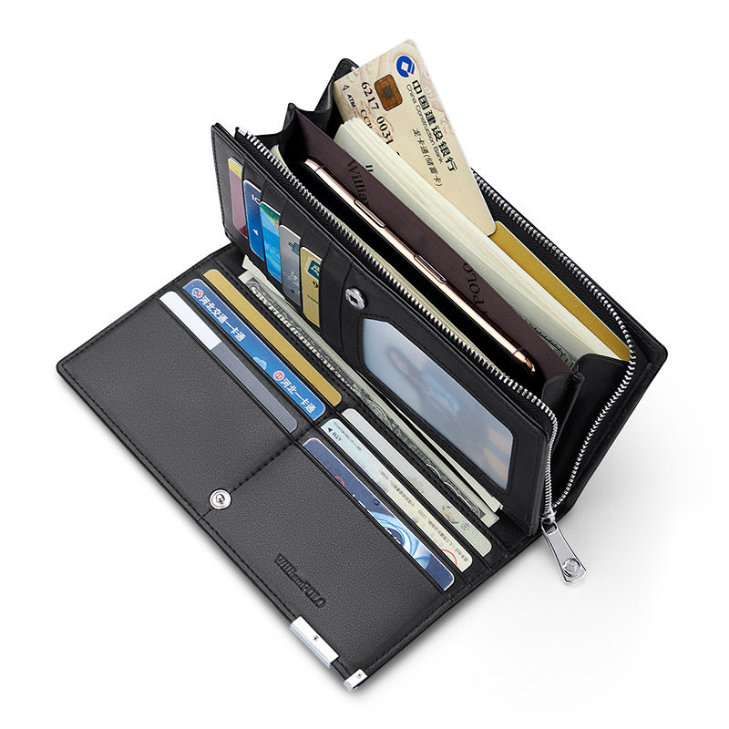 英皇保罗男士2020新款长款时尚钱包 williampolo钱包