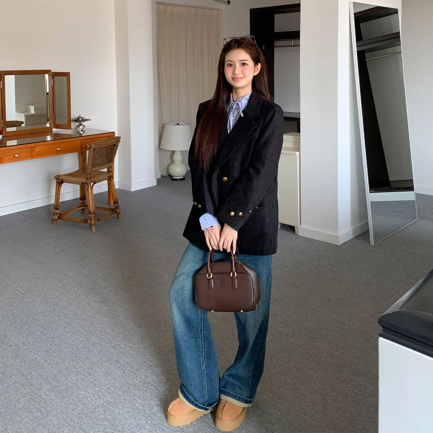 橘子树在哪儿复古灯芯绒西装外套女秋冬双排扣通勤气质休闲小西服,淘宝优惠券,粉丝福利购,淘宝优惠卷