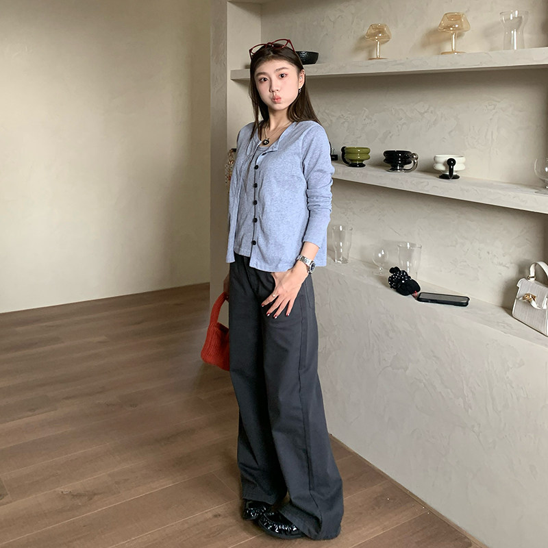 【清仓价】橘子树在哪儿排扣针织开衫女秋显瘦气质吊带背心两件套,淘宝优惠券,粉丝福利购,淘宝优惠卷