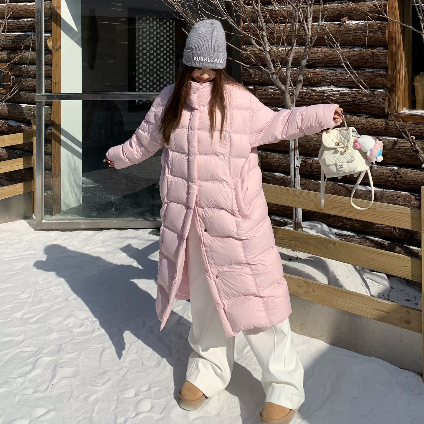 橘子树在哪儿韩系白色加绒牛仔裤女冬季保暖松弛感遮肉直筒拖地裤,淘宝优惠券,粉丝福利购,淘宝优惠卷