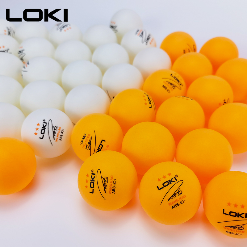 LOKI三星级乒乓球多球训练比赛用新材料ABS40耐打兵乓【50只装】 - 图3