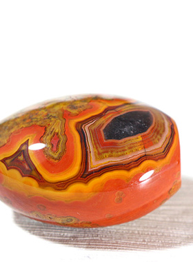 天眼宣化战国红背云玛瑙佛珠吊坠