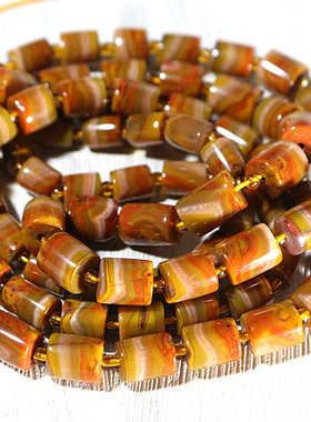 战国红玛瑙散珠挂绳男女款毛衣链