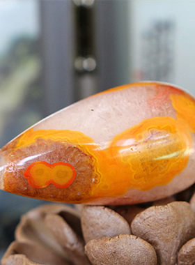 天然玛瑙毛衣链配饰水滴吊坠