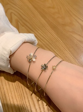 小众设计风三件套叠戴高级感手镯