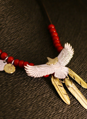 一休高桥吾郎ikkyu纯银羽毛吊坠