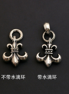 一休老银匠925纯银朋克情侣吊坠