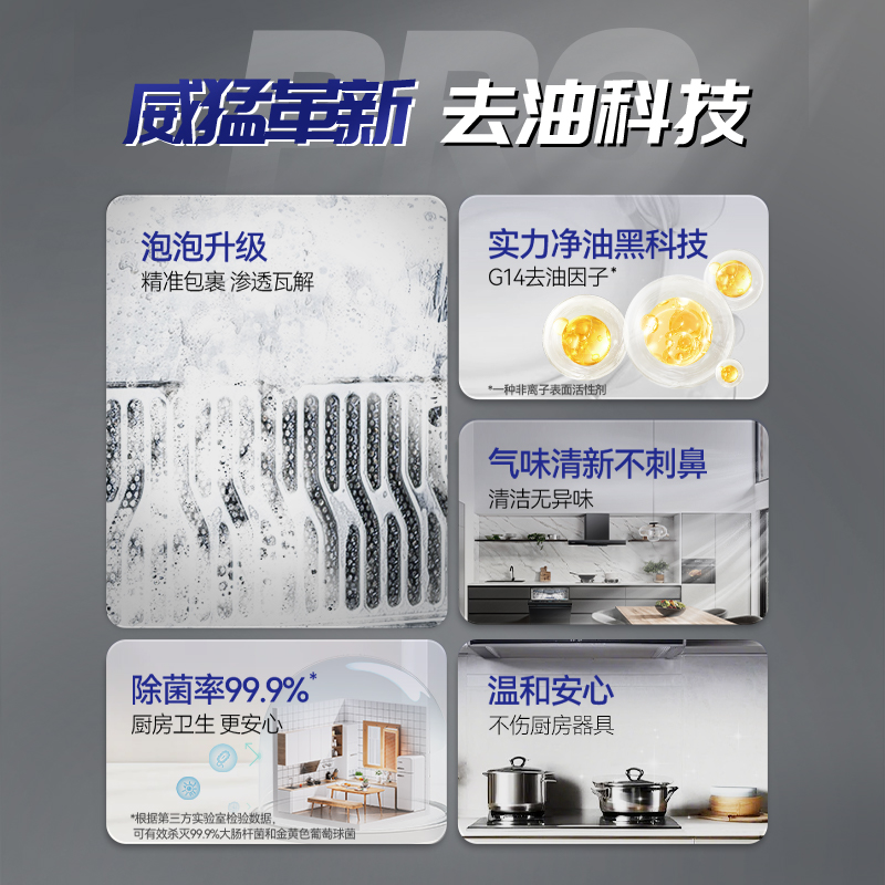 威猛先生油烟机清洗剂去污垢神器厨房重油污泡沫型清洁灶台除油剂