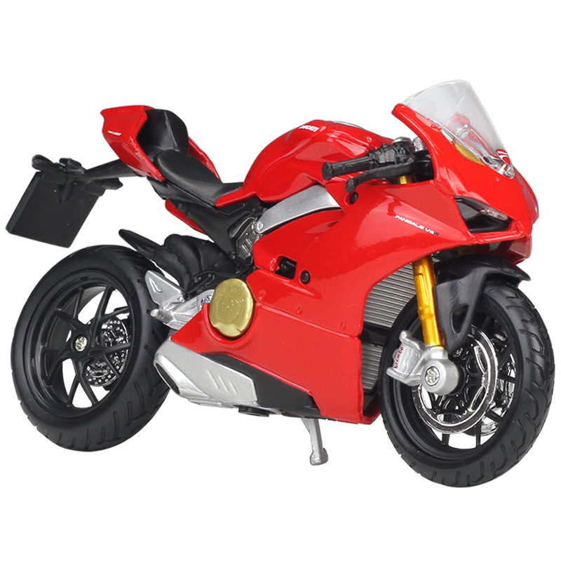 比美高1:18杜卡迪DUCATI panigale v4仿真合金摩托车模型玩具摆件 - 图3