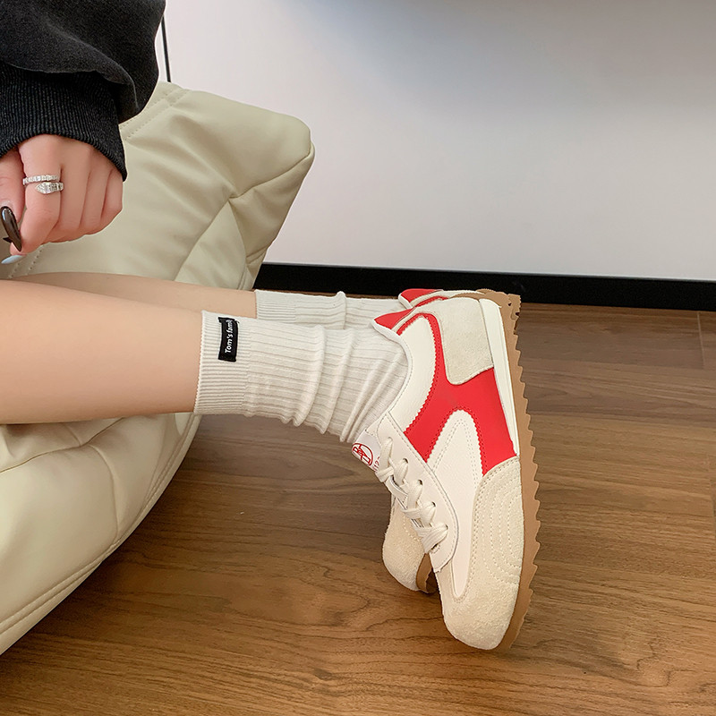 时尚百搭德训鞋女2026春季新款爆款休闲高级阿甘鞋平底气质运动鞋,淘宝优惠券,粉丝福利购,淘宝优惠卷