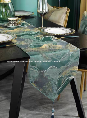 样板间餐桌会议桌桌旗装饰饰品