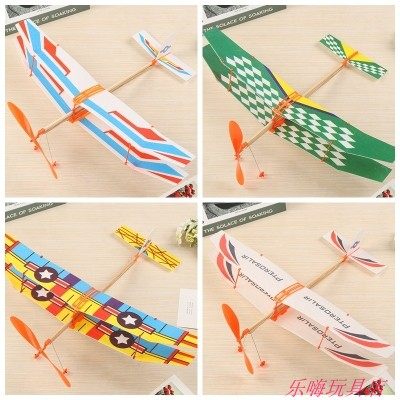 雷鸟橡皮筋动力飞机手工橡筋飞机模型滑翔机学生比赛专用拼装航模 - 图2