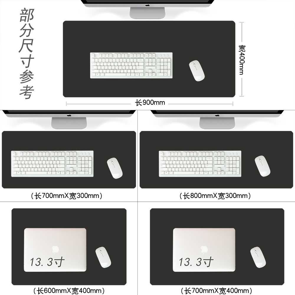 北欧泼墨大理石防水鼠标垫超大男生学习耐脏游戏 Marble Deskmats - 图1