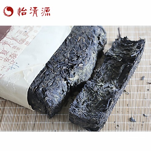 正品2019年怡清源金手筑金花茯砖茶陈年茯茶一级特产黑茶湖南安化 - 图2