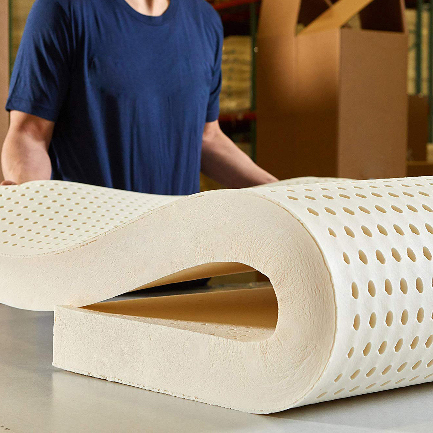 dunlopillo印尼进口天然乳胶床垫1.8m床非泰国1.5m皇家乳胶床垫