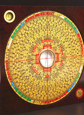 专业正品罗盘崇道堂6寸彩板纯三合盘大字体高精度风水罗盘