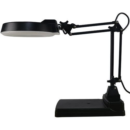 防静电台式放大镜带LED多功能维修工作台灯大镜片白玻扩大镜40倍 - 图3