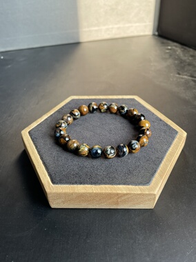 天然蓝火彩彼得石水晶男女款手链冷门轻奢小众精致男生闺蜜礼物