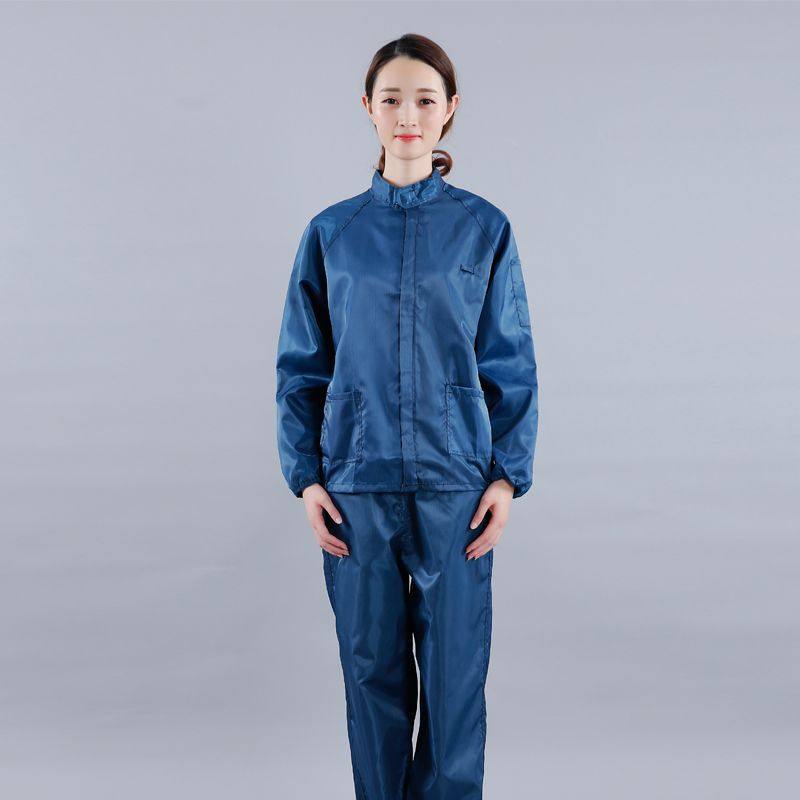 防静电分体套装防尘服无尘车间洁净夹克上衣加裤子蓝男女工作衣服,淘宝优惠券,粉丝福利购,淘宝优惠卷