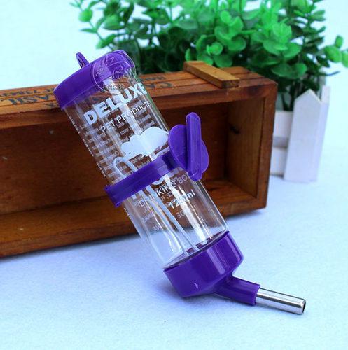 宠物兔饮水器仓鼠豚鼠龙猫荷兰猪不漏水喝水壶滚珠用品挂式新品促 - 图2