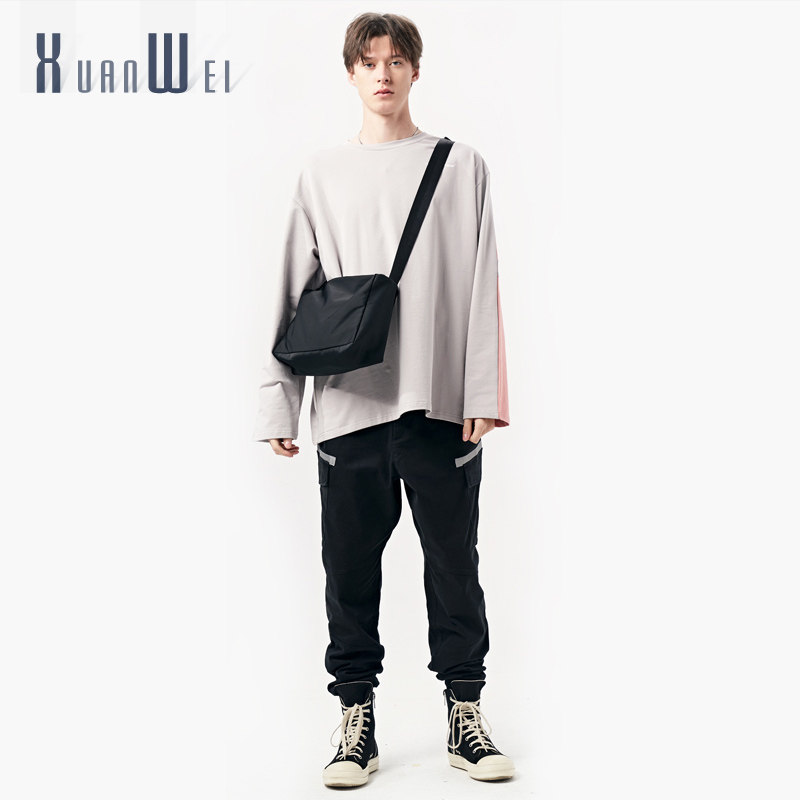 轩唯男士包帆布休闲牛津布单肩包 轩唯男士包袋