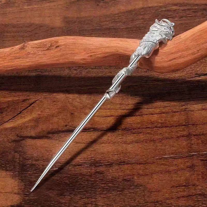 【大优惠】香港银色盘龙摆件吉祥大气高格调便携桌面摆件耳勺,淘宝优惠券,粉丝福利购,淘宝优惠卷