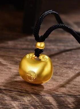 新中式祥云胖福锁骨链