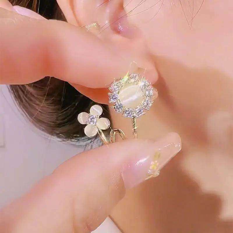 合金耳饰 精致【耳上生花】耳环气质轻奢时尚百搭法式小众耳钉满,淘宝优惠券,粉丝福利购,淘宝优惠卷