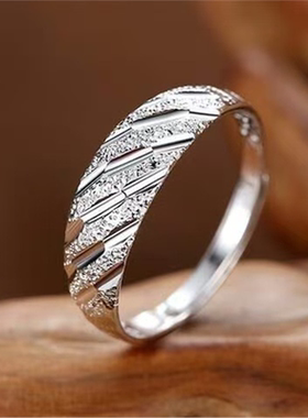 锌合金戒指白铜镀情侣手