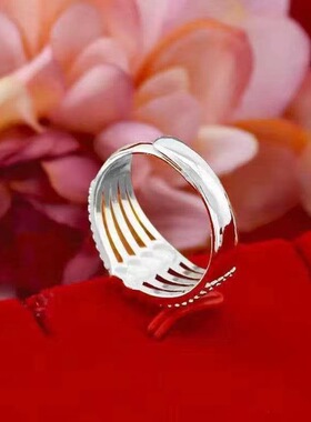 时尚百搭桃心开口女戒