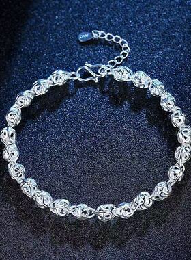 银色转运珠手链603302