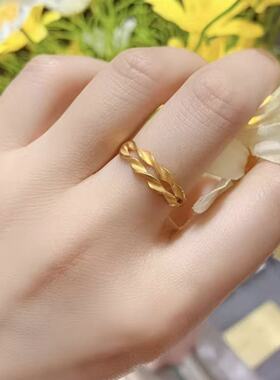2026新款麦穗金色简约戒指