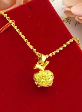 新款苹果金O字链毛衣链