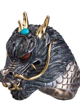 红眼龙复古霸气戒指14