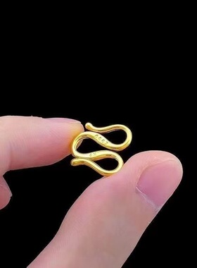 金色M扣项链DIY配件13