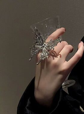 锌合金戒指夸张大蝴蝶女