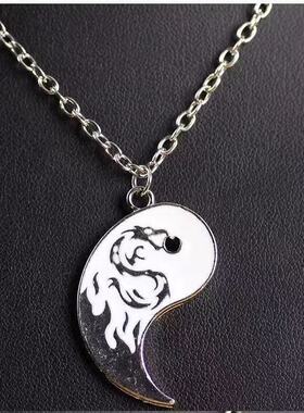 中国风太极双龙项链45