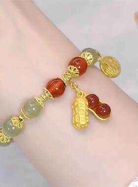 合金手链红色花生女款20