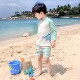 ໄດໂນເສົາແຂນຍາວຂອງເດັກຊາຍ Sunscreen ຊຸດລອຍນ້ໍາ Split ແຫ້ງໄວ