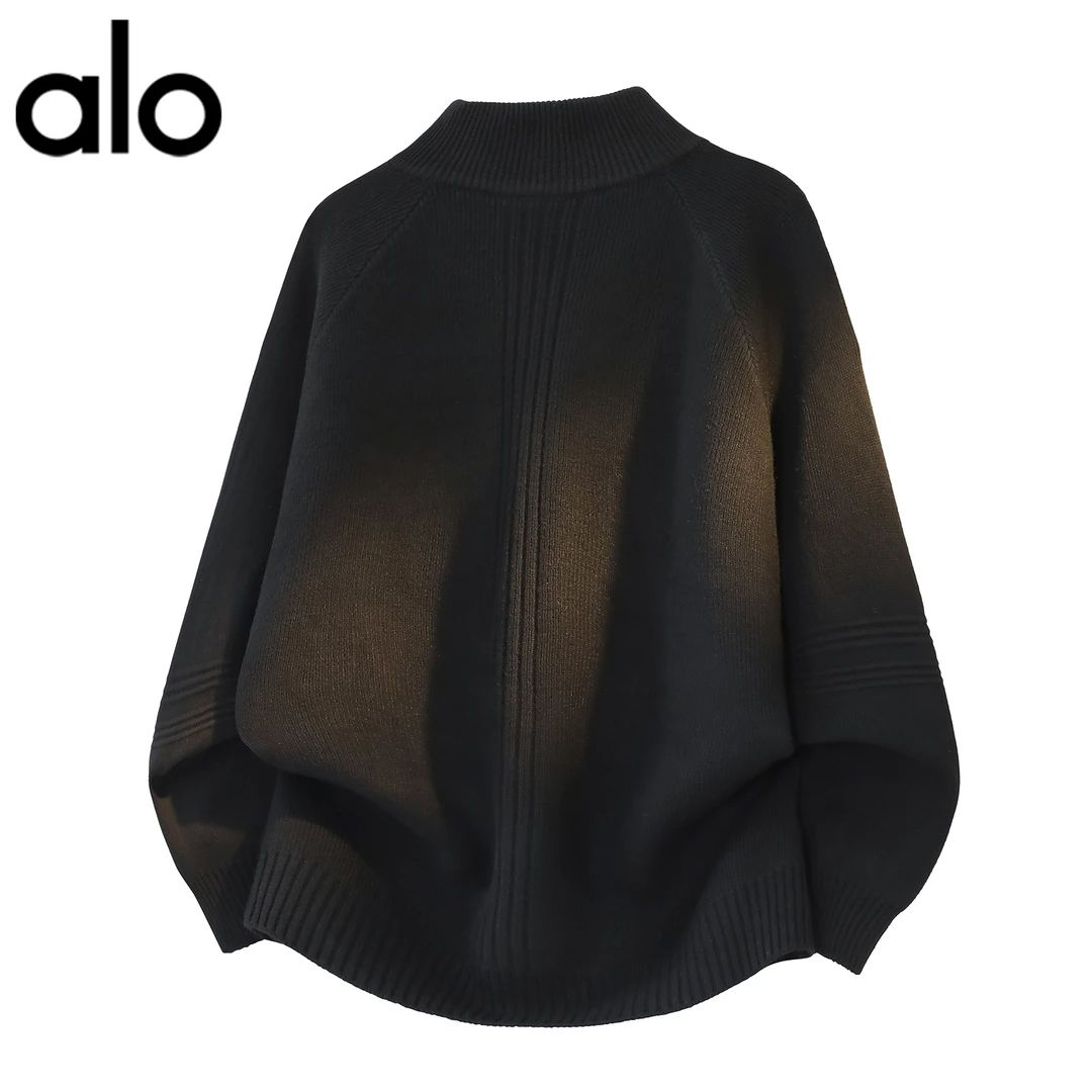 官方奥特莱斯】拉链开衫立领毛衣男款秋冬宽松针织衫百搭线衣外套 - 图2