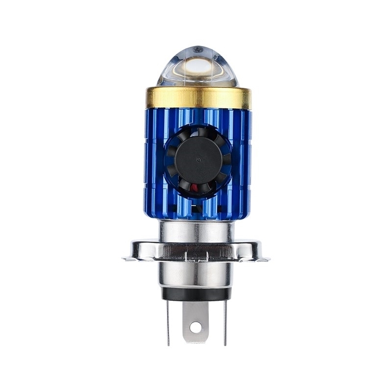 电动车摩托车LED大灯泡适用豪爵铃木雅马哈川崎H4HS1三爪超亮车灯 - 图3